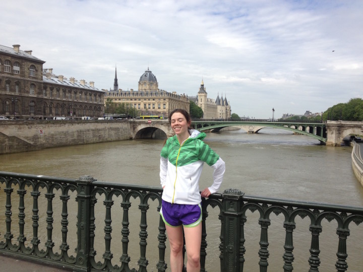 La Seine - Nikes in Paris on Bridge