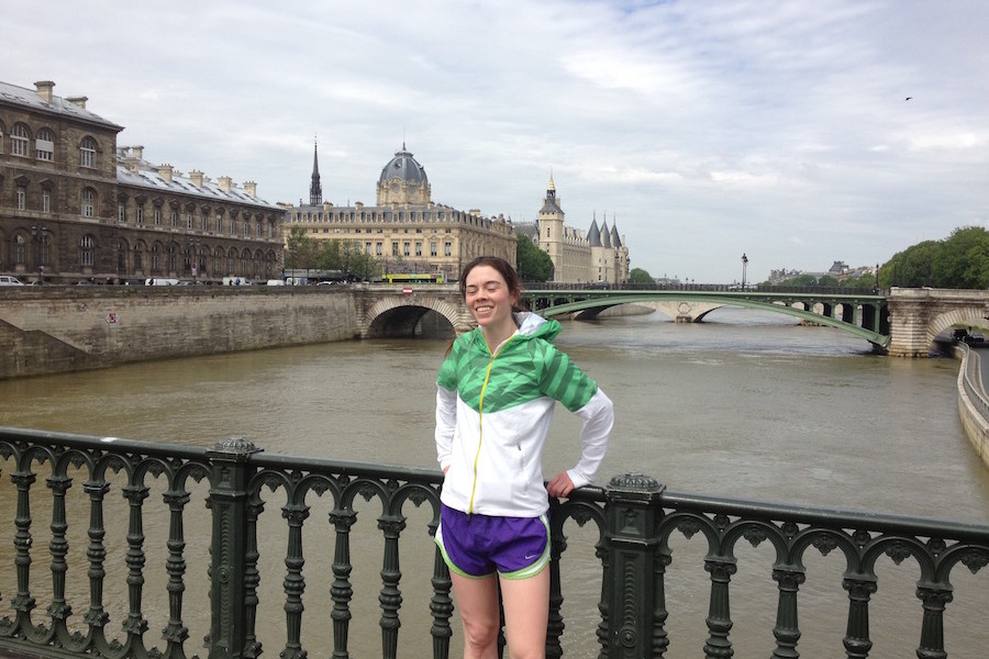 La Seine - Nikes in Paris on Bridge